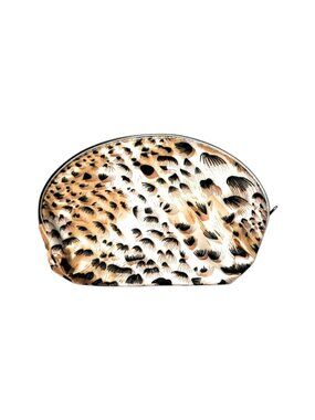 5" X 8" Safari Print Large Zipper Cosmetic All Purpose Bag w/ Wristlet